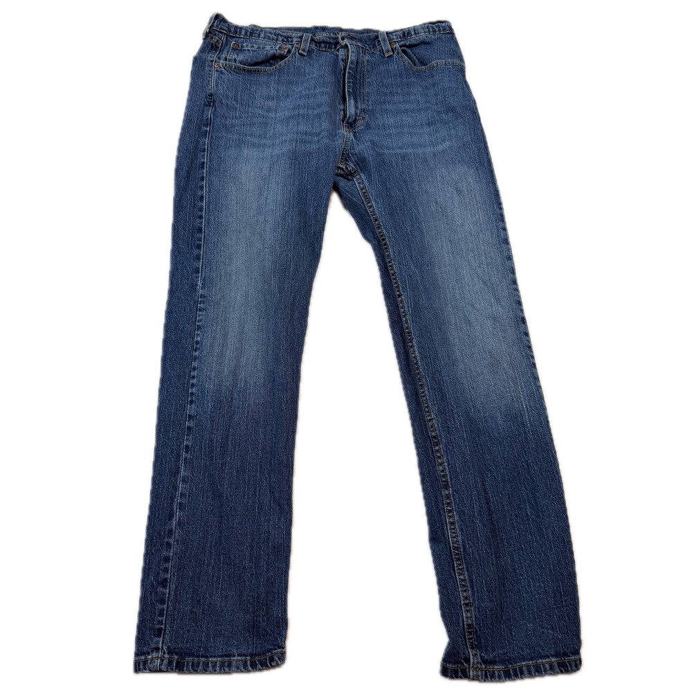Levi's 505 Regular Fit Jeans Mens 36x30 Medium Wash Blue Excellent Straight Leg